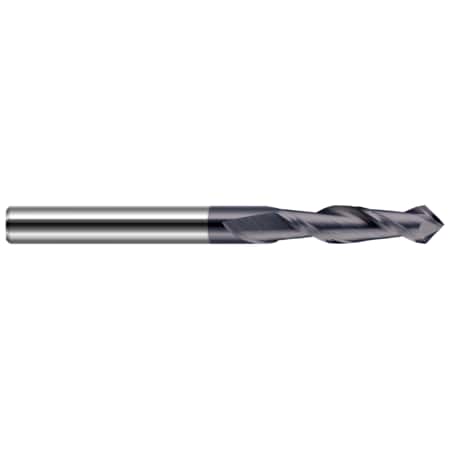 Drill/End Mill - Helical Tip - 2 Flute, 0.2500 (1/4), Length Of Cut: 3/4